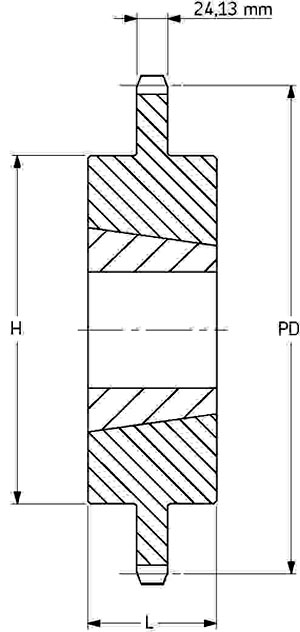 Звездочка PHS 20B-1TB76